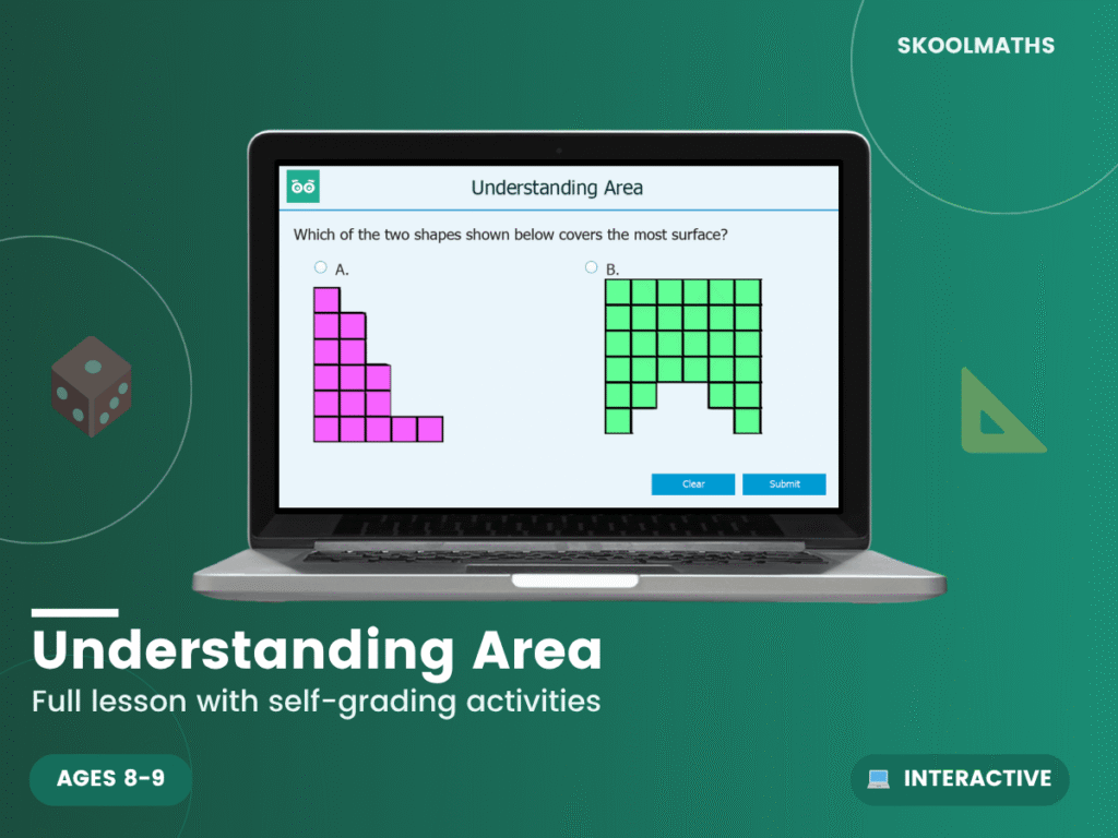 Understanding Area: Year 4 Maths Interactive Geometry Lesson & Area Activities