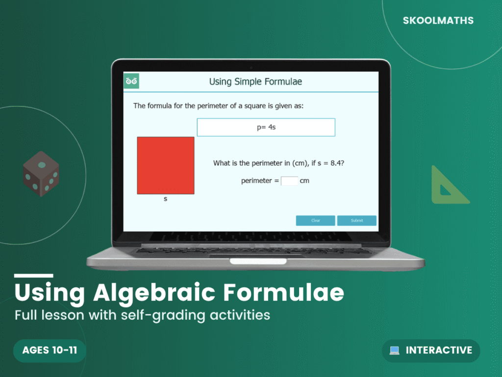 Using Algebraic Formulae