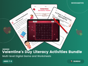 Valentine’s Day Literacy Activities KS1 & KS2: February Reading and Writing Worksheets