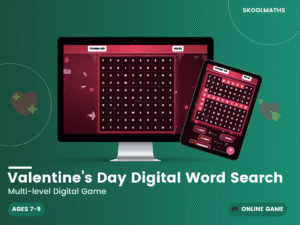 Valentine Digital Word Search Game
