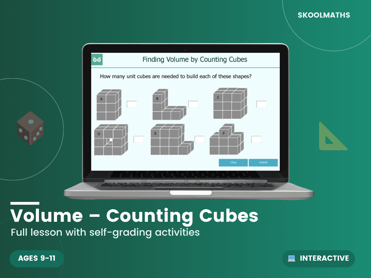 Volume: Counting Cubes — Interactive Lesson (Ages 9–11) – Maths ...