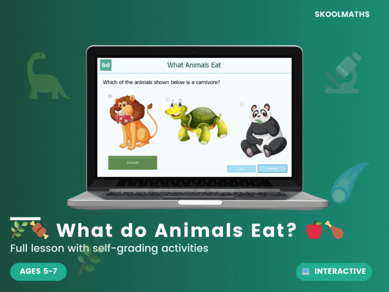 What do Animals Eat? KS1 Science Interactive Lesson & Animal Diet ...