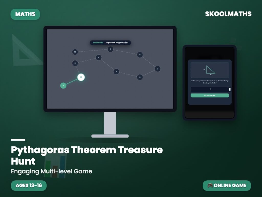 Pythagoras Theorem Map Game — Interactive Lesson (Ages 13–16)