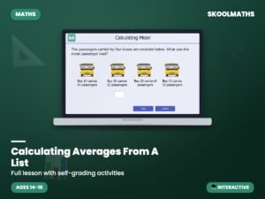 Calculating Averages From A List — Interactive Lesson (Ages 14–16)