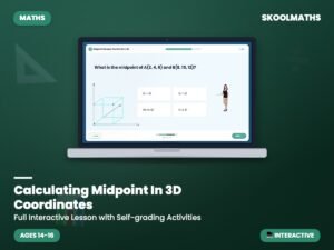 Calculating Midpoint In 3D Coordinates — Interactive Lesson (Ages 14–16)