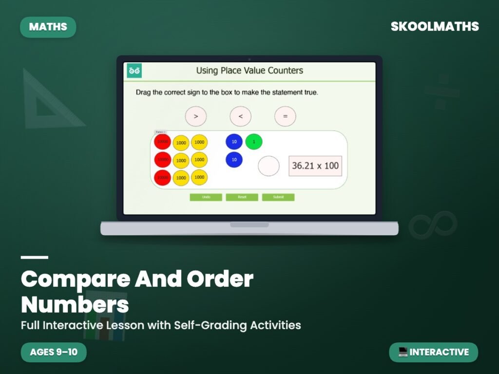 Compare And Order Numbers — Interactive Lesson (Ages 9–10)