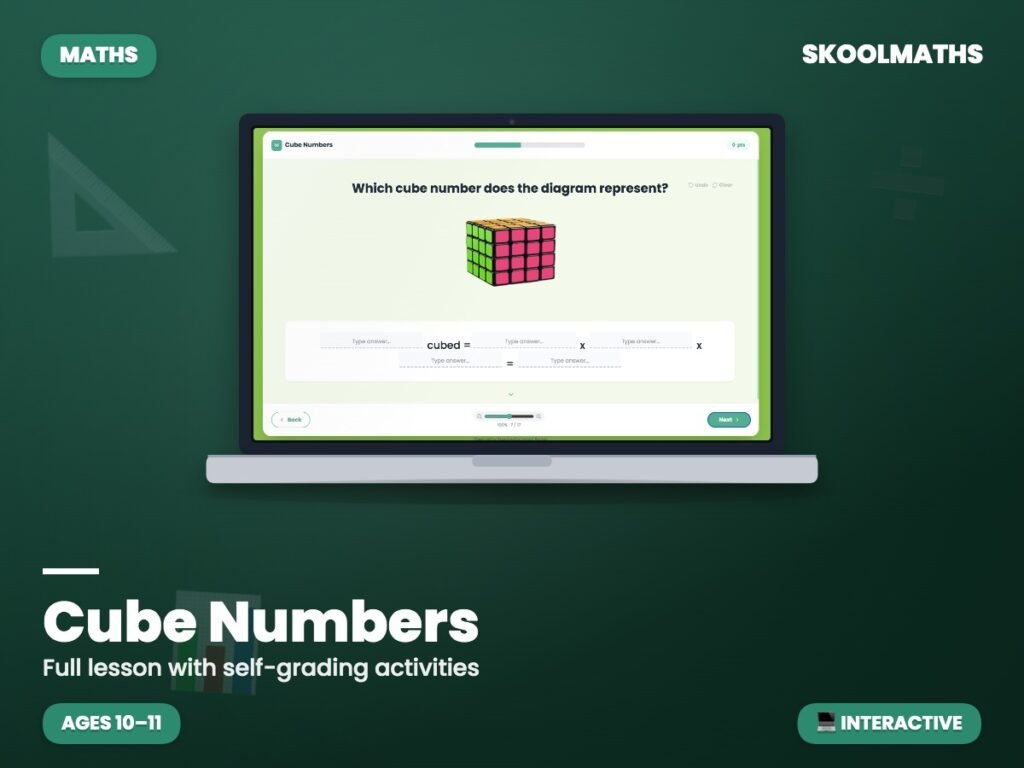 Cube Numbers — Interactive Lesson (Ages 9–10)