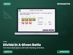 Divide In A Given Ratio — Interactive Maths Lesson (Ages 11–14)