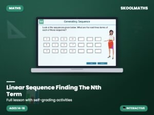 Linear Sequence​ Finding The Nth Term — Interactive Lesson (Ages 13–15)