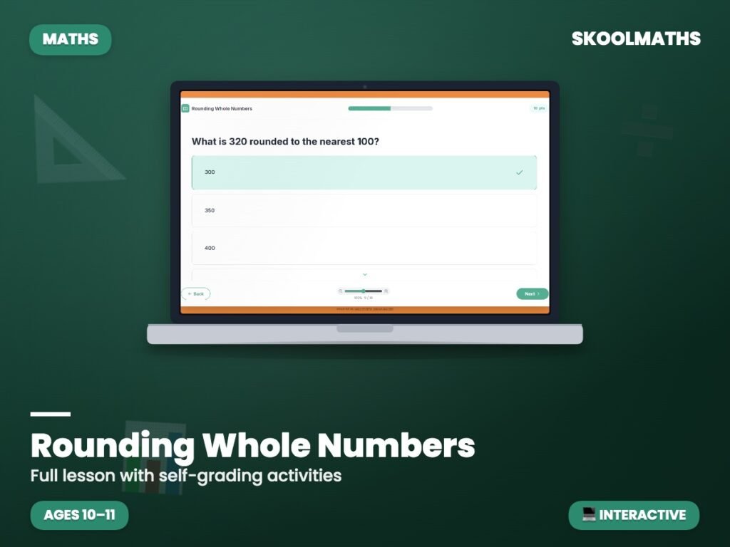 Rounding Numbers — Interactive Lesson (Ages 10–11)