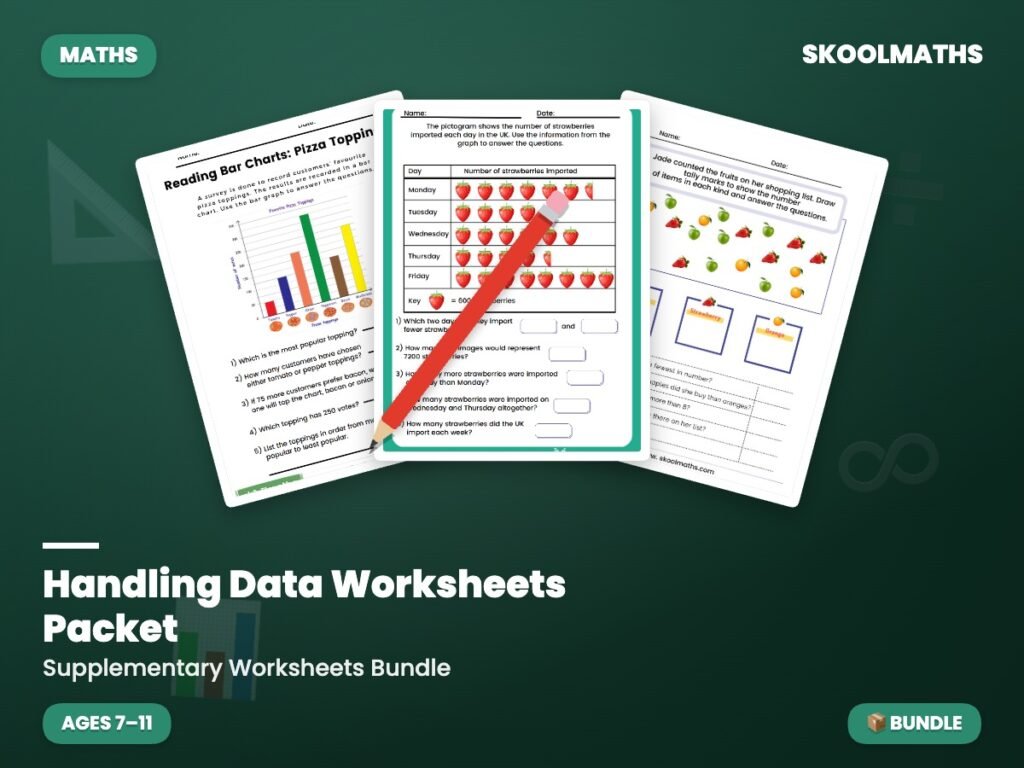 Handling Data Worksheets Packet: KS2 Maths Statistics — Activities (Ages 7–11)