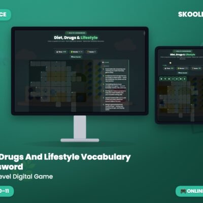 Diet, Drugs And Lifestyle Vocabulary Crossword — Activities (Year 6)