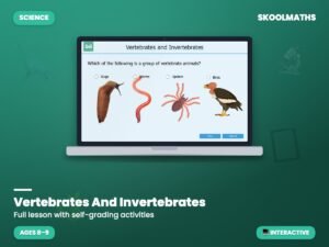 Vertebrates And Invertebrates — Interactive Lesson (Ages 8–9)