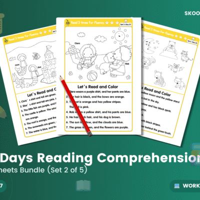 100 Days of Reading Comprehension: Set 2 — Reading Comprehension (Year 1)