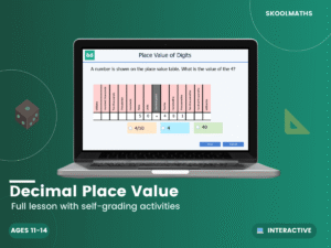 Decimals Place Value KS3 Digital Lesson