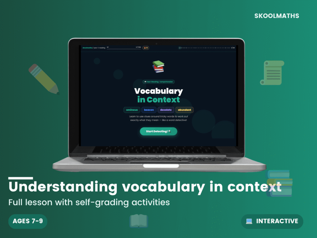 Understanding vocabulary in context