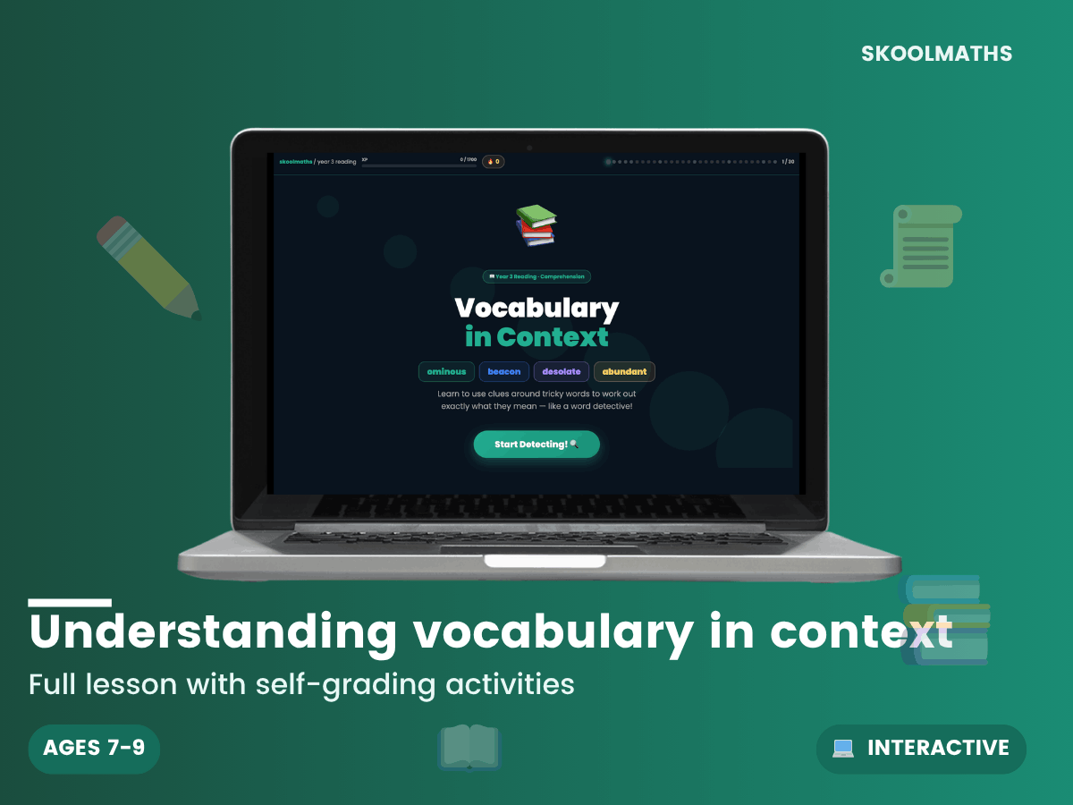 Understanding vocabulary in context – Maths, Science & English Teaching ...
