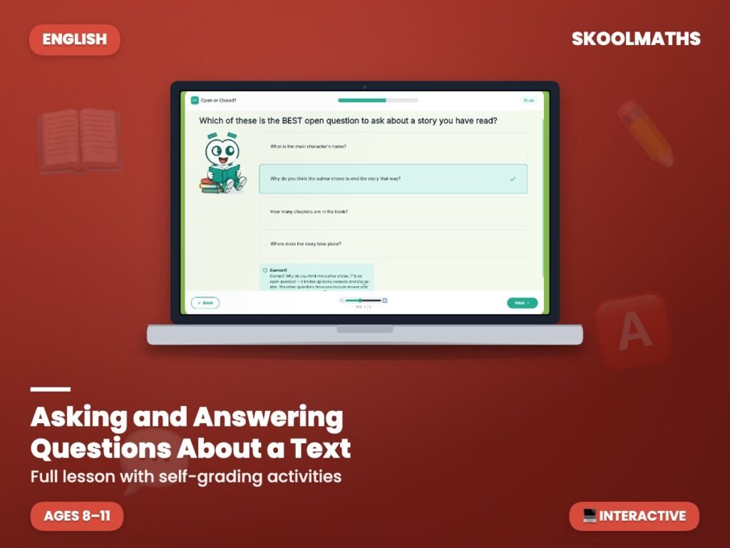 Asking and Answering Questions About a Text — Reading Comprehension (KS2)