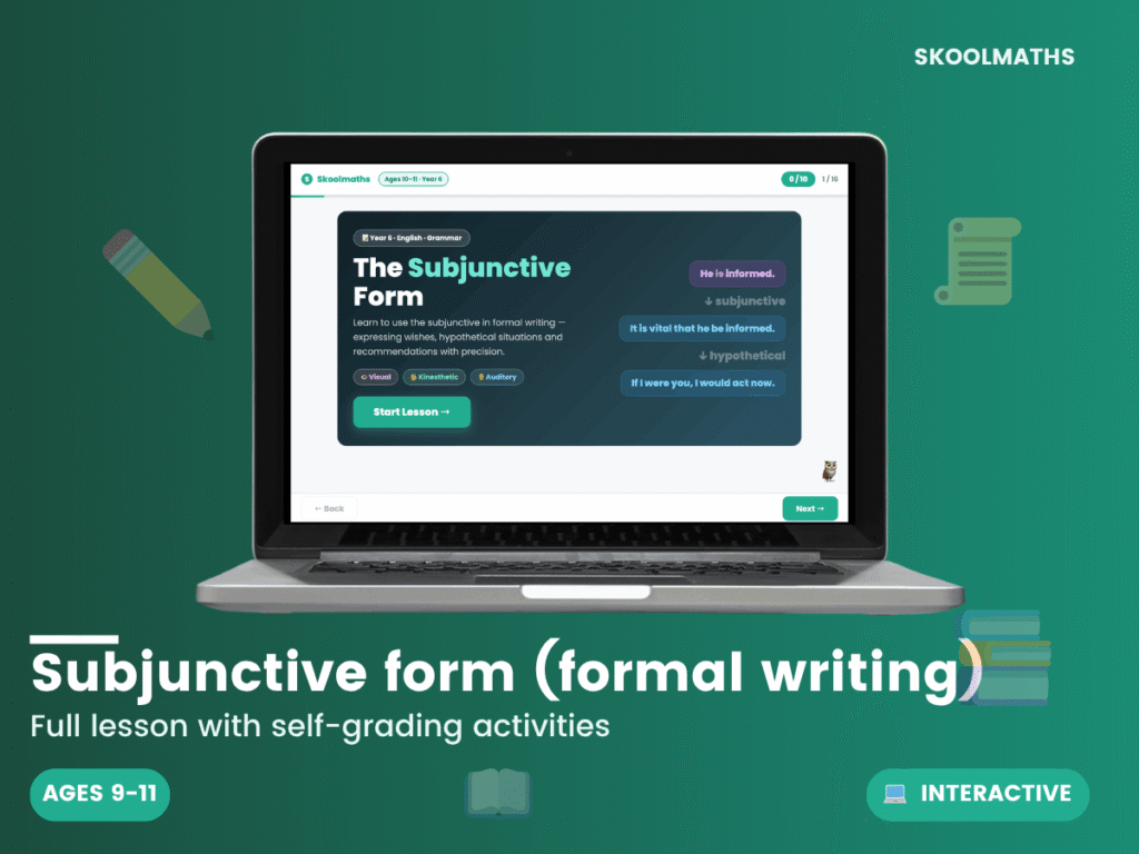 Subjunctive Form (formal writing)
