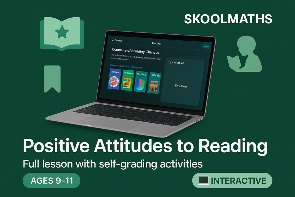 Developing Positive Attitudes to Reading: KS2 English Interactive Reading Lesson