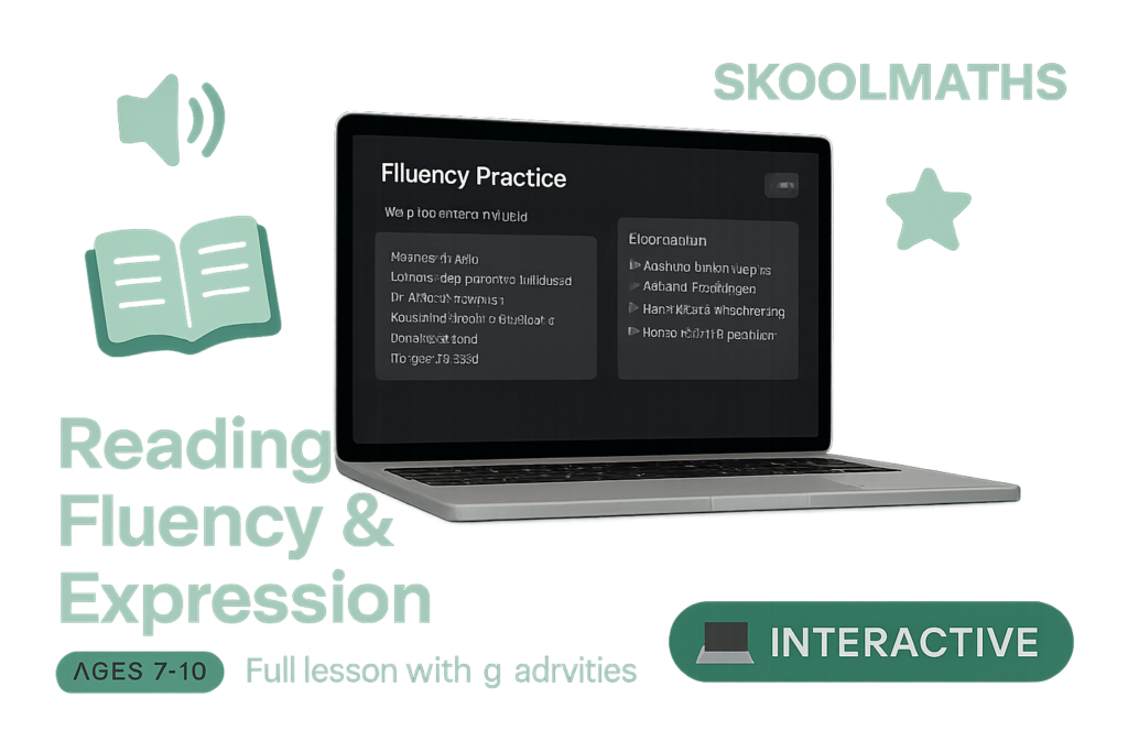 Reading Aloud with Fluency, Accuracy and Expression — Interactive Lesson (Ages 7–9)