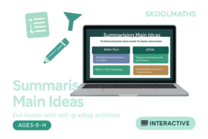 Summarising Main Ideas — Reading Comprehension (Ages 8–9)