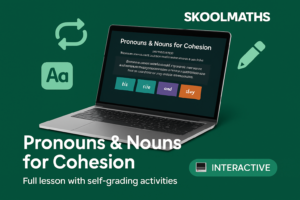 Pronouns and Nouns for Cohesion — Interactive Lesson (Ages 8–9)