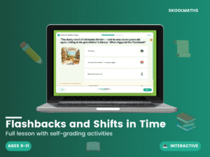 Flashbacks and Shifts in Time: Year 5/6 English Interactive Narrative Writing Lesson
