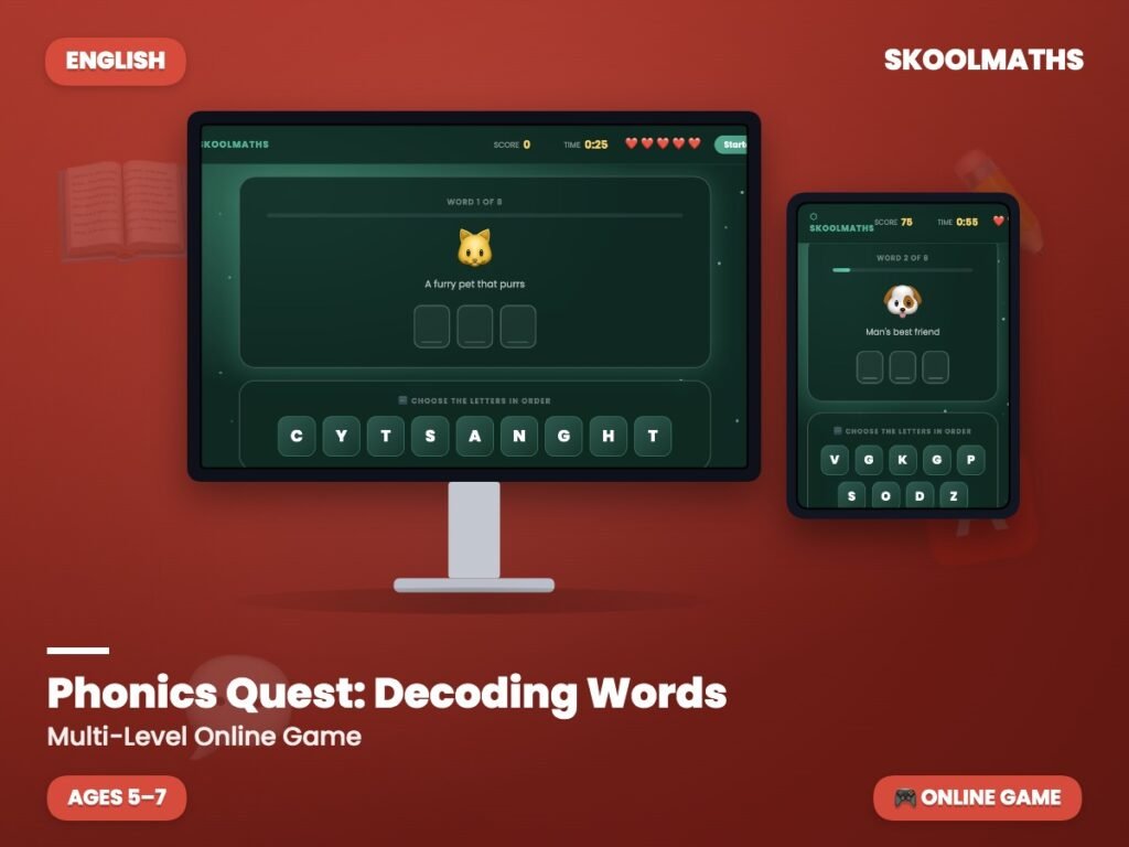 Phonics Quest: Decoding Words — Activities (Ages 5–7)