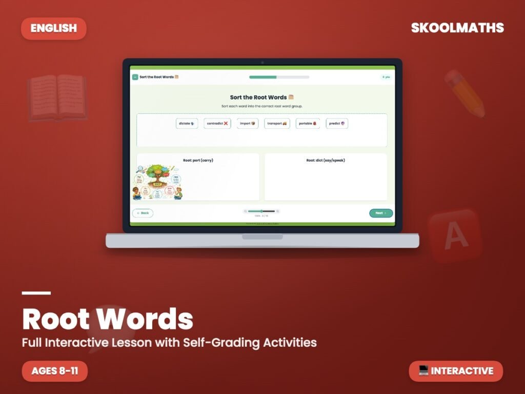 Root Words — Interactive Lesson (Ages 8–11)