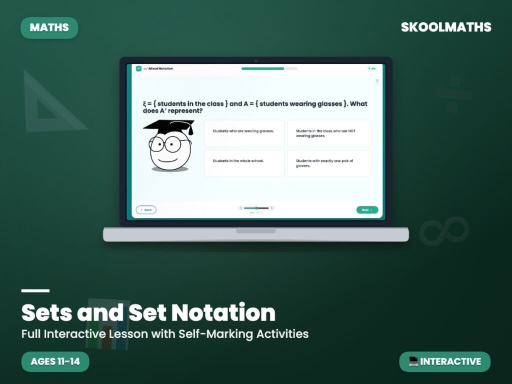 Sets and Set Notations — Interactive Lesson (Ages 13–14)