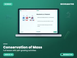 Conservation of Mass Digital Lesson | KS3 Chemistry Year 8 Self-Marking