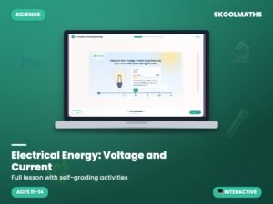 Electrical Energy: Voltage and Current Digital Lesson | KS3 Physics Year 8 Self-Marking