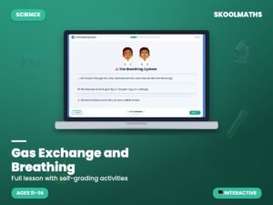 Gas Exchange & Breathing Interactive Digital Lesson | KS3 Biology Self-Marking