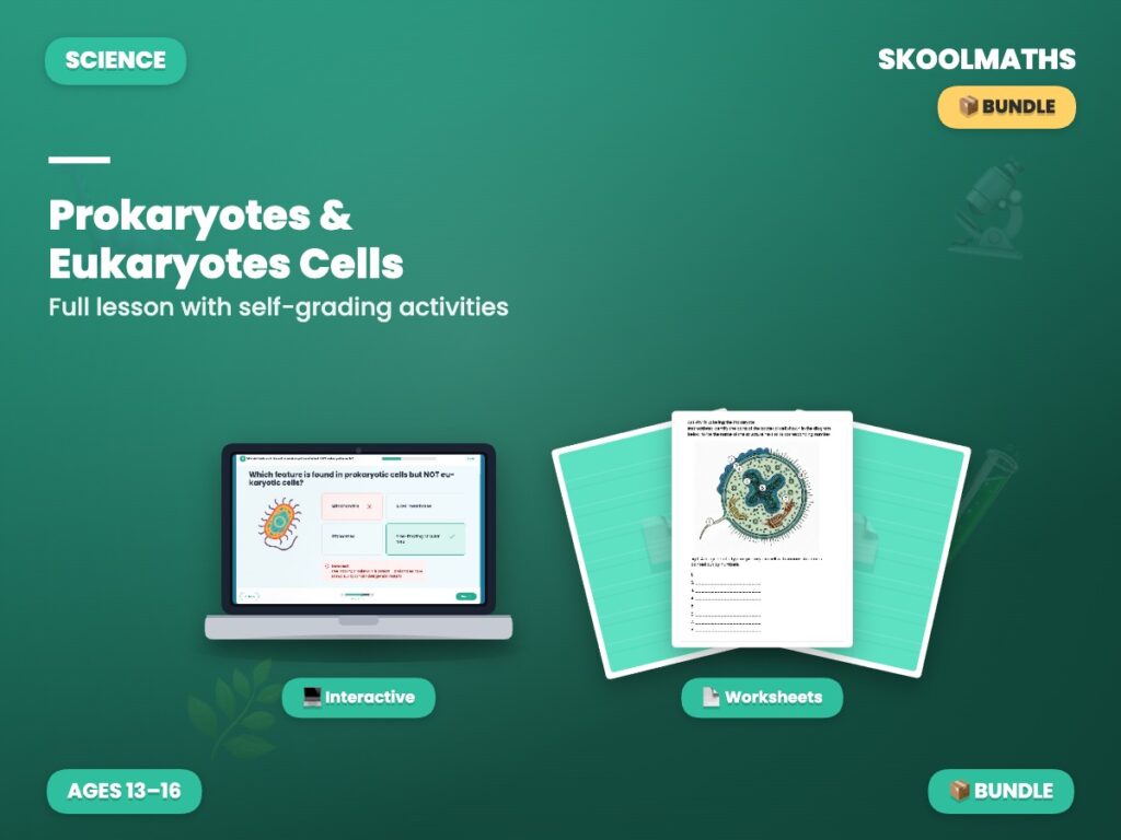 Prokaryotes & Eukaryotes | Types of Cells Interactive Lesson | Year 9 to Year 11