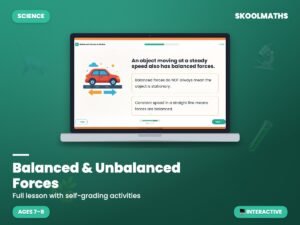 Balanced & Unbalanced Forces Year 3 Science Activities & Worksheets