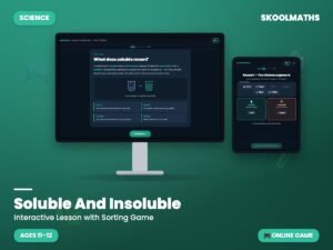 Soluble vs Insoluble: Lesson & Game — Interactive Lesson with Sorting Game